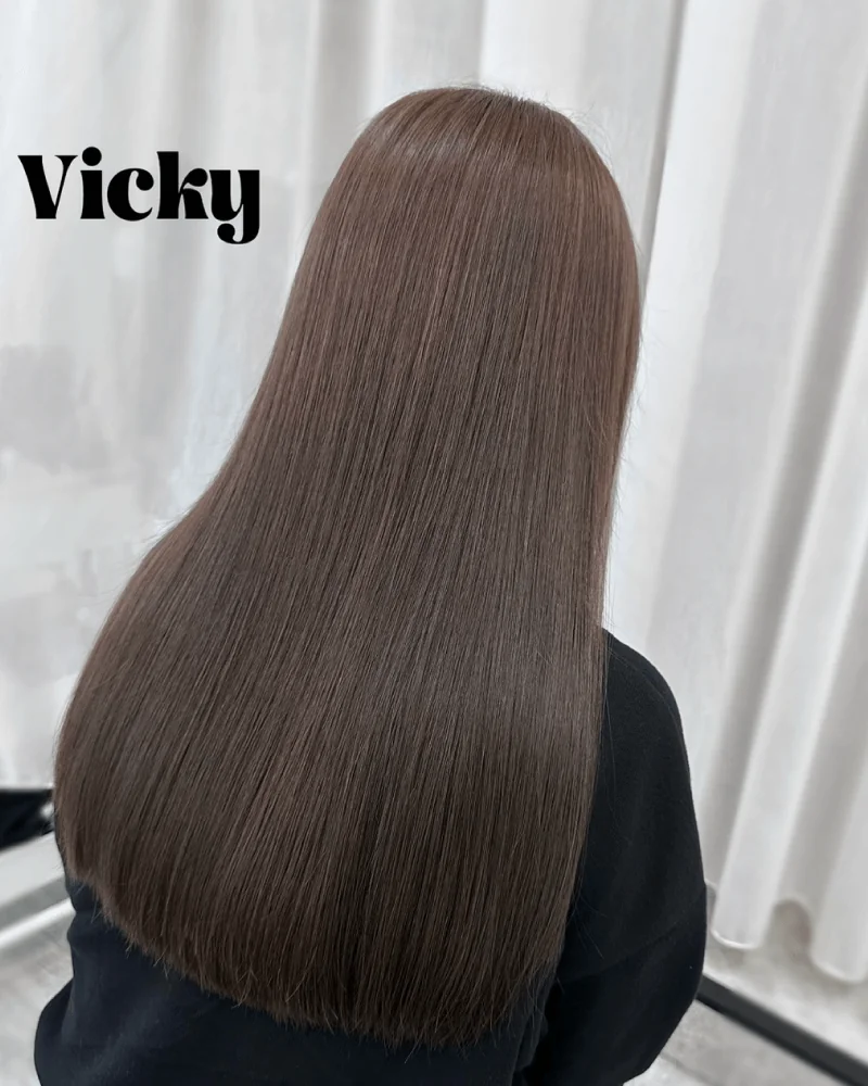 1號 Vicky 水霧染冷棕